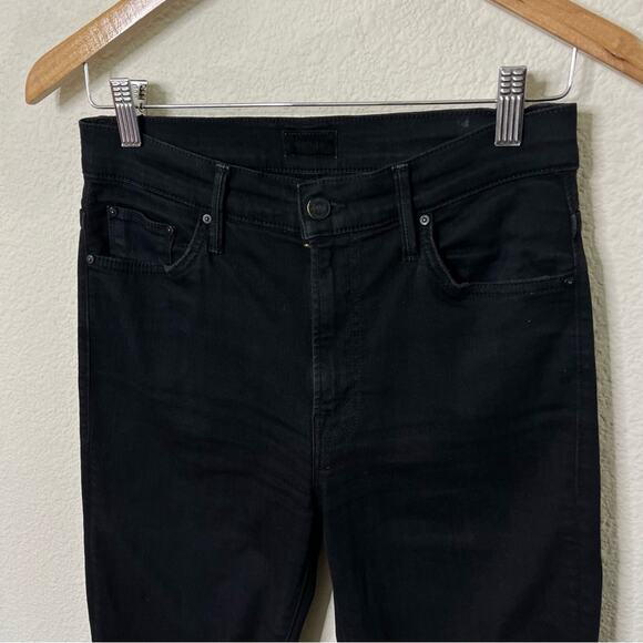 Mother The Insider Crop Two Step Fray Black Jeans in Not Guilty Womens Size 29 - Picture 5 of 10